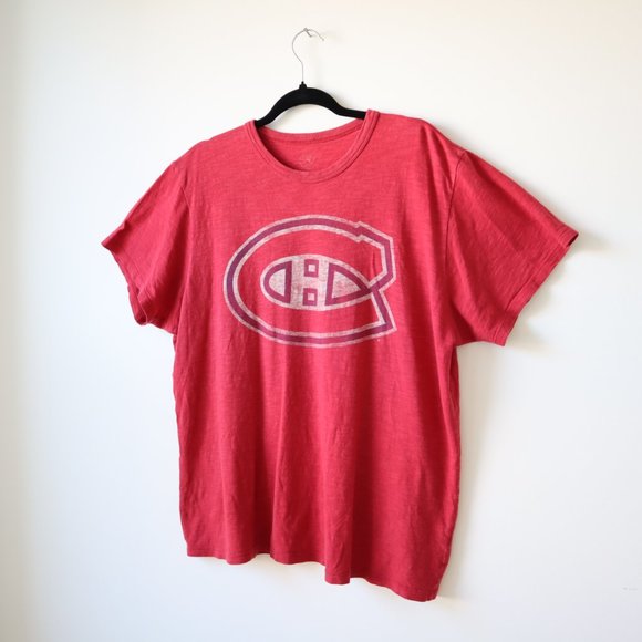Vintage Canadiens Red T Shirt, 47 Brand , Size L - Picture 3 of 8